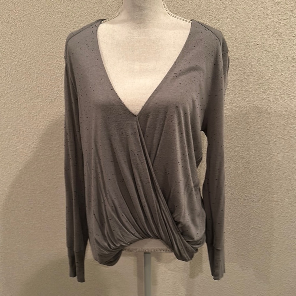 Blue Life Draped Top
